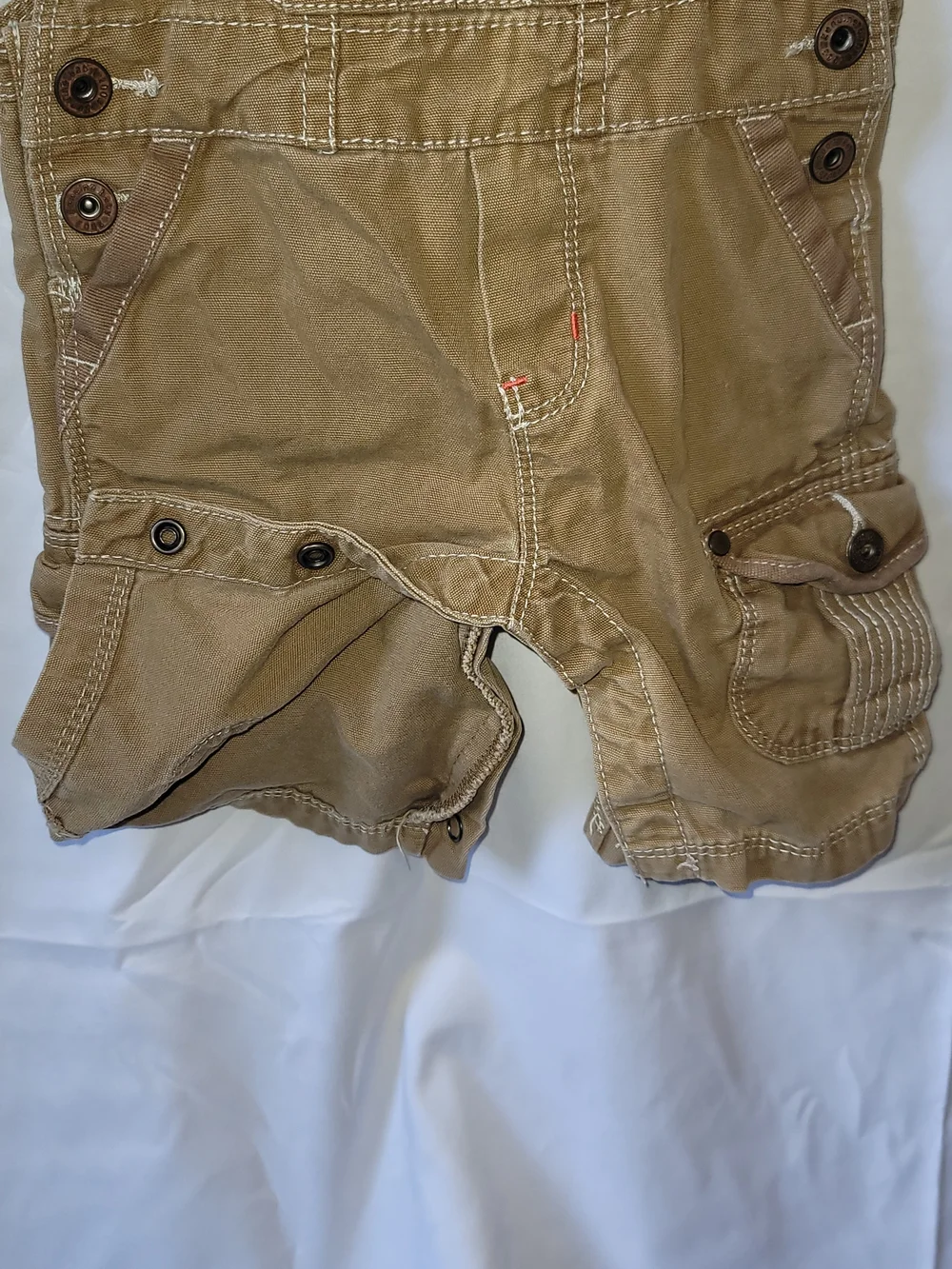 OshKosh B'gosh Brown Short Cargo Overalls